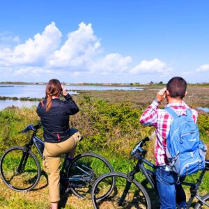 Escursione bici e barca nelle Valli di Comacchio, escursione fenicotteri Comacchio